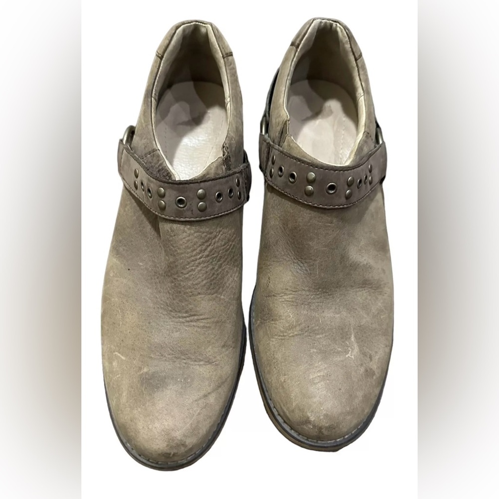 Red Wing Women's Harness Western Clogs US 8.5 M Tan Leather Mule Slip On B2